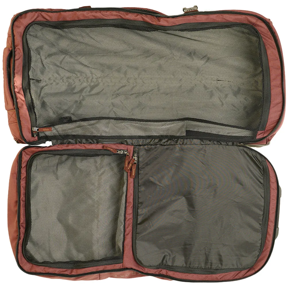 110L Split Roller Wheeled Bag (Burgundy)