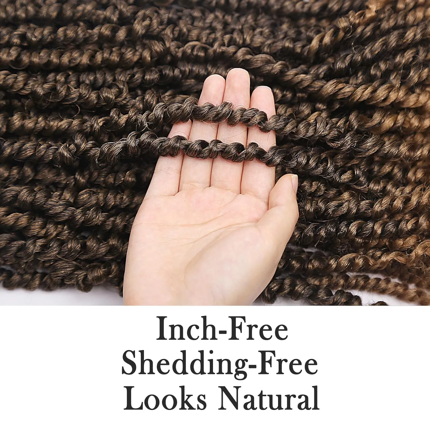 12 Inch Passion Twist Crochet Hair For Women 6 Packs Crochet Pretwisted Curly Hair Passion Twist Hair Synthetic Braiding Hair Extensions (12inch (pack of 6), T27)…
