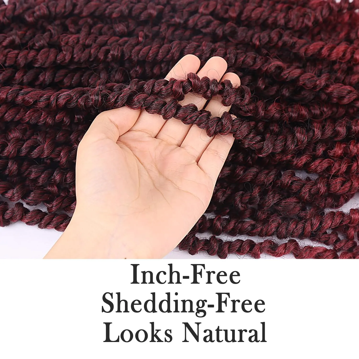 12 Inch Passion Twist Crochet Hair For Women 6 Packs Crochet Pretwisted Curly Hair Passion Twist Hair Synthetic Braiding Hair Extensions (12inch (pack of 6), TBUG)…