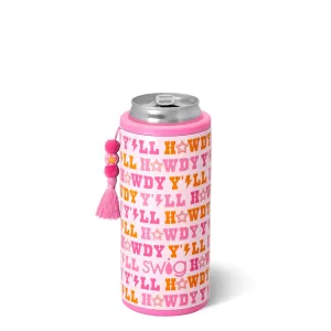 12oz Skinny Can Cooler in Howdy Y'all