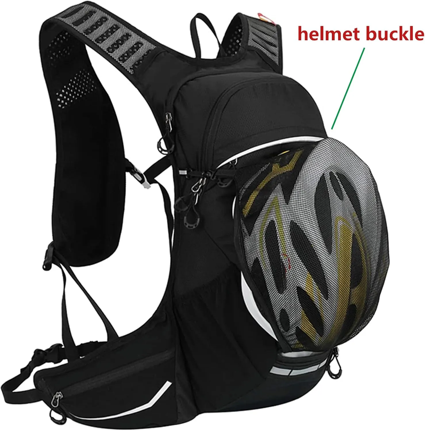 18L Cycling Backpack Hydration Pack Lightweight Waterproof Rucksack,Outdoor Daypack for Men Women for Running Hiking Bicycle Camping Ski Snow,Green