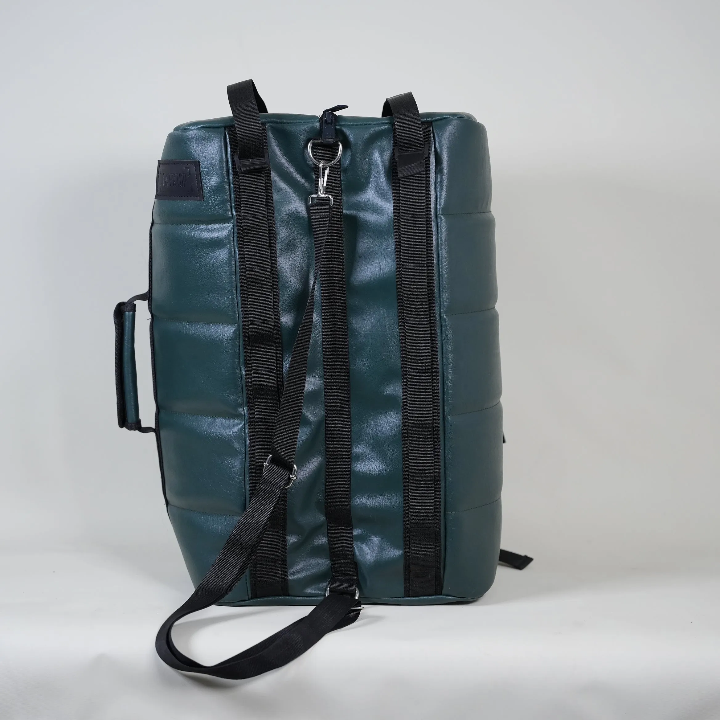 2 in 1 Sandwich Style Duffle Rucksack Dark Green //