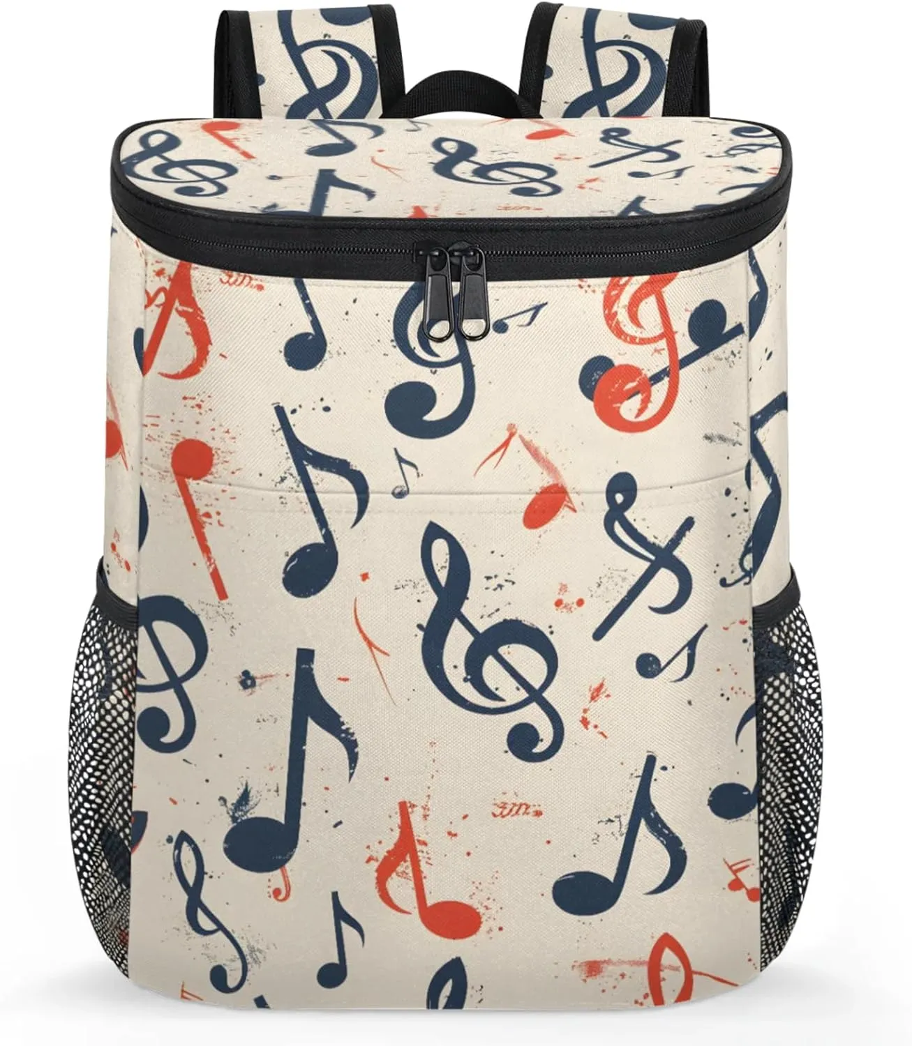 20-Hour Insulated Backpack Cooler Colorful Boho Style Leakproof Cooler Bag Portable Cooler Backpack