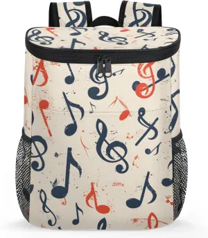 20-Hour Insulated Backpack Cooler Colorful Boho Style Leakproof Cooler Bag Portable Cooler Backpack