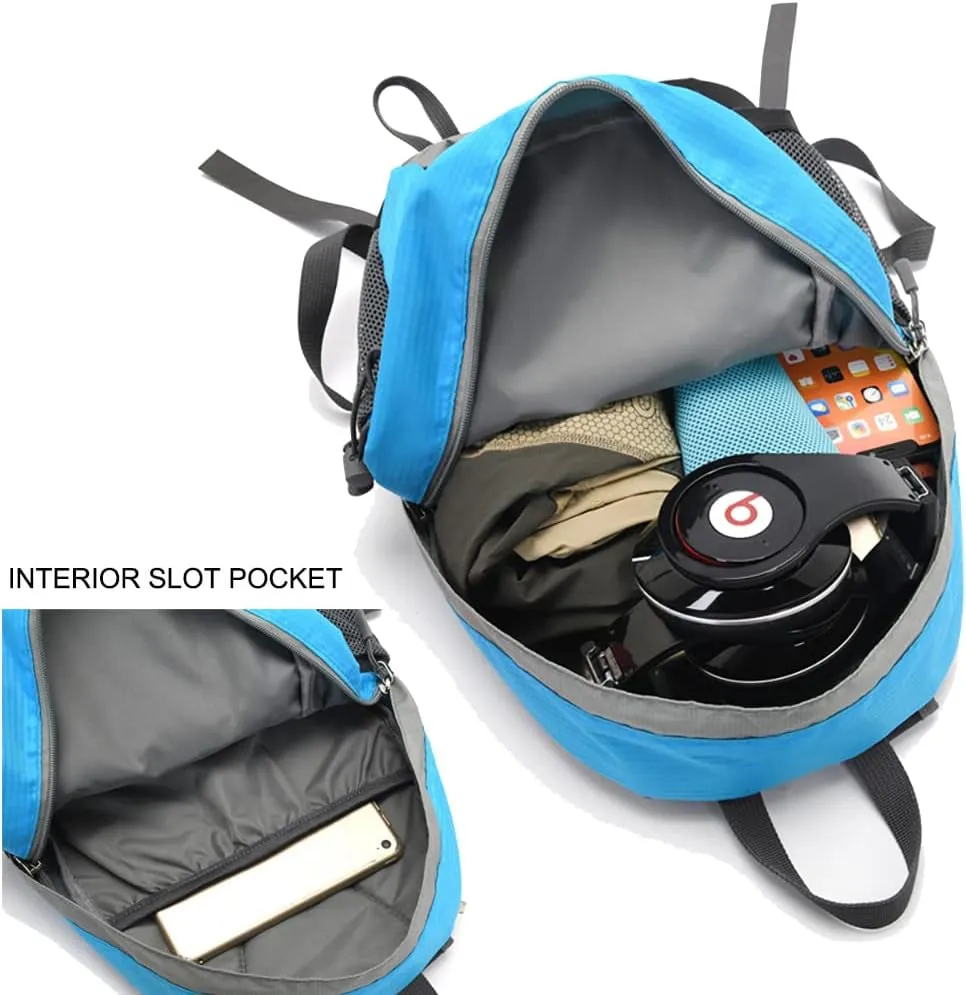 20L Waterproof Outdoor Sport Hiking Backpack,Small Size Lightweight Travel Daypack for Kids Boys Girls Cycling Camping (Gray)