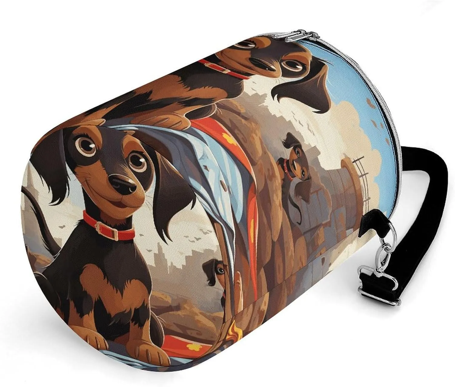 24 Cans Collapsible Soft Cooler Bag,Dog Dachshunds Large Leakproof Camping Cooler,Portable Travel Cooler for Picnic, Camping, Beach, Trip