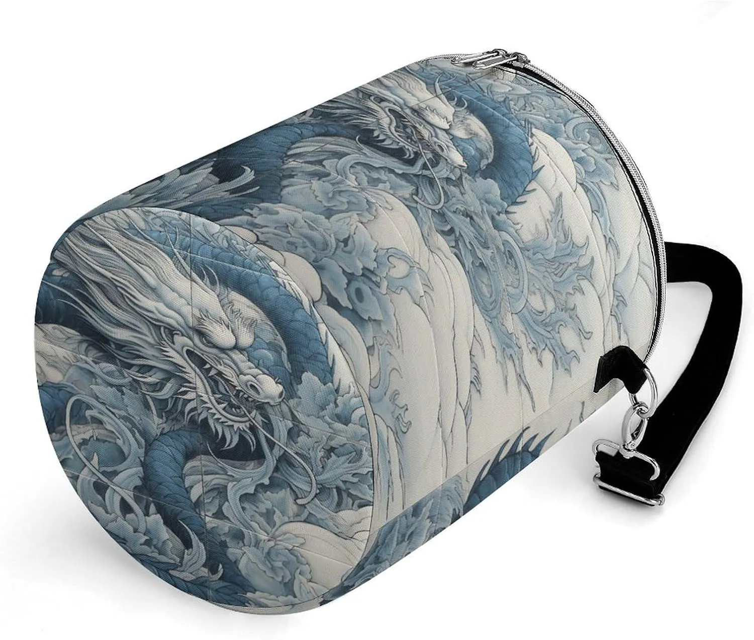 24 Cans Collapsible Soft Cooler Bag,Dragon Pattern Large Leakproof Camping Cooler,Portable Travel Cooler for Picnic, Camping, Beach, Trip