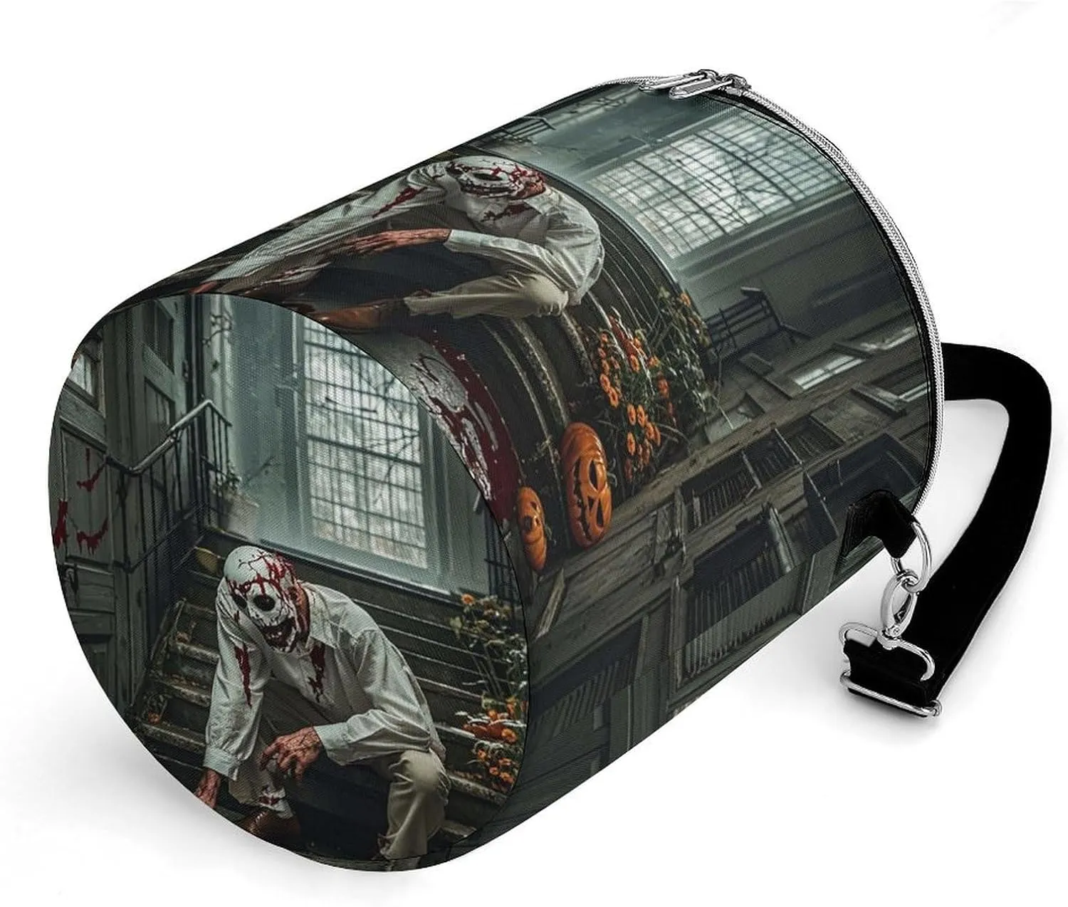 24 Cans Collapsible Soft Cooler Bag,Halloween Horror Theme Large Leakproof Camping Cooler,Portable Travel Cooler for Picnic, Camping, Beach, Trip