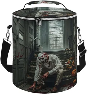 24 Cans Collapsible Soft Cooler Bag,Halloween Horror Theme Large Leakproof Camping Cooler,Portable Travel Cooler for Picnic, Camping, Beach, Trip