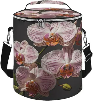 24 Cans Collapsible Soft Cooler Bag,Ophelia Orchid Large Leakproof Camping Cooler,Portable Travel Cooler for Picnic, Camping, Beach, Trip