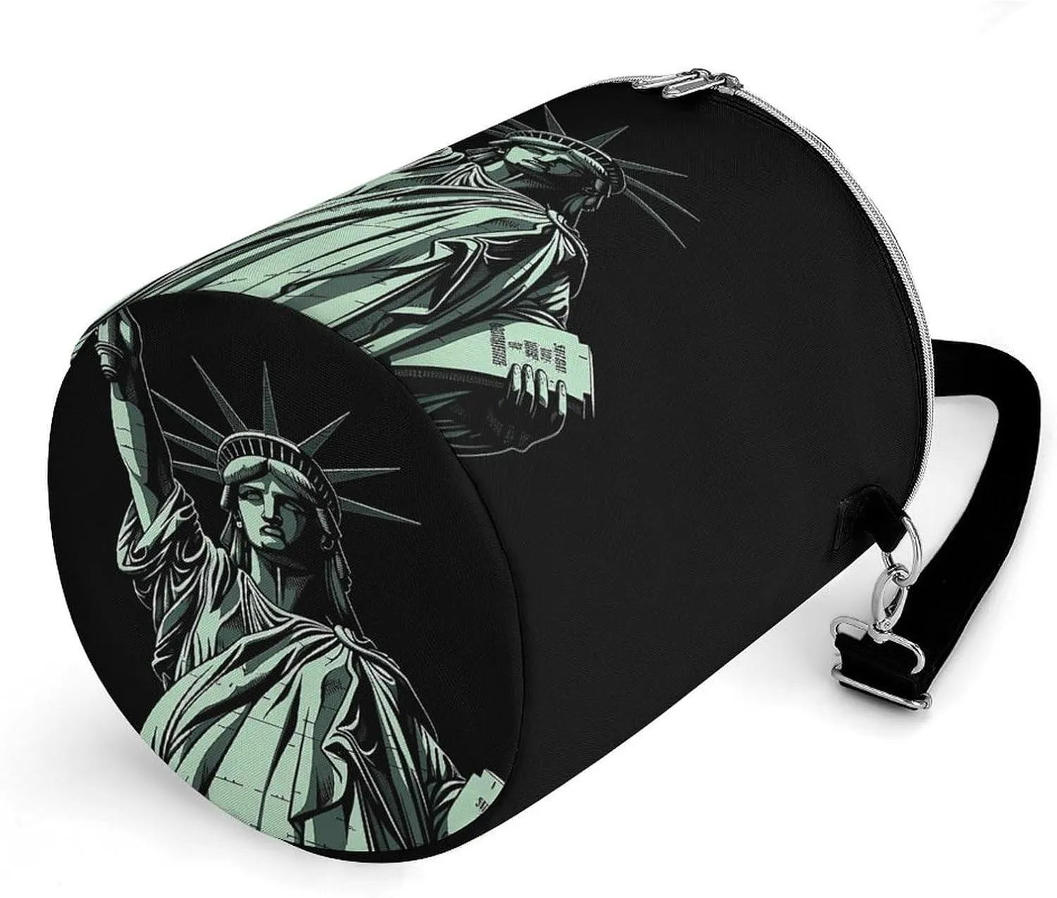 24 Cans Collapsible Soft Cooler Bag,Statue of Liberty Pattern Large Leakproof Camping Cooler,Portable Travel Cooler for Picnic, Camping, Beach, Trip