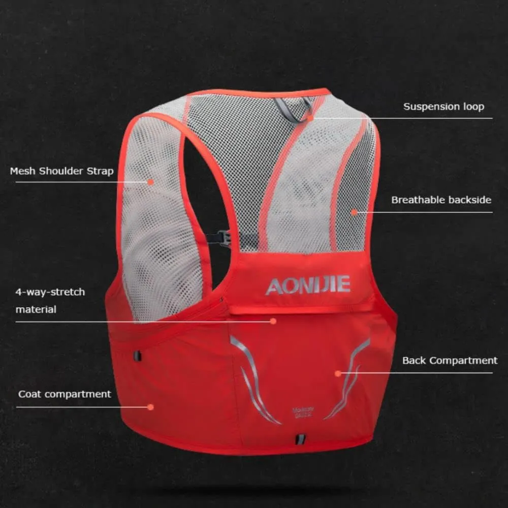 2.5L Hydration Backpack Vest Running Race Vest Breathable Lightweight Pack for Cycling Hiking Camping