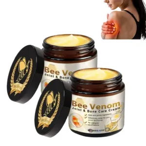 2PCS Bee Venom Joint and Bone Cream, Bee Venom Joint Gel, Professional Bees Venoms Cream Relief Gel for Back, Knee, Hands, Neck, Feet