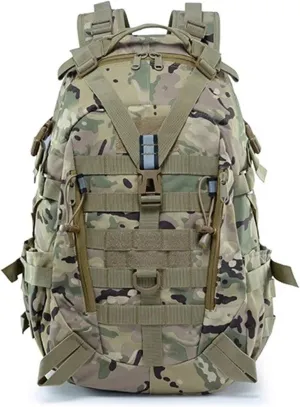 30-40L Camping Backpack Men's Travel Bags Climbing Rucksack Hiking Outdoor Reflective Shoulder Fishing Bag(Style4)