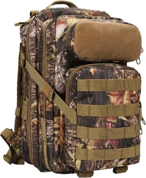 30L Military Tactical Backpack, Lightweight Camouflage Hiking Camping Rucksack, Army Assault Pack for Outdoor Travel