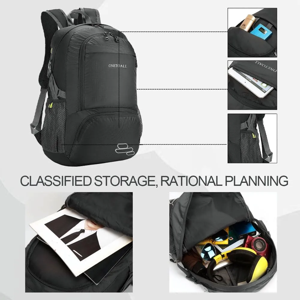30L Packable Backpack, Lightweight Hiking Backpacks, Foldable Water Resistant Travel Hiking Camping Daypack Backpack