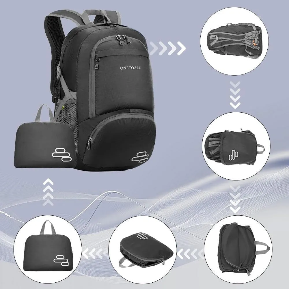 30L Packable Backpack, Lightweight Hiking Backpacks, Foldable Water Resistant Travel Hiking Camping Daypack Backpack