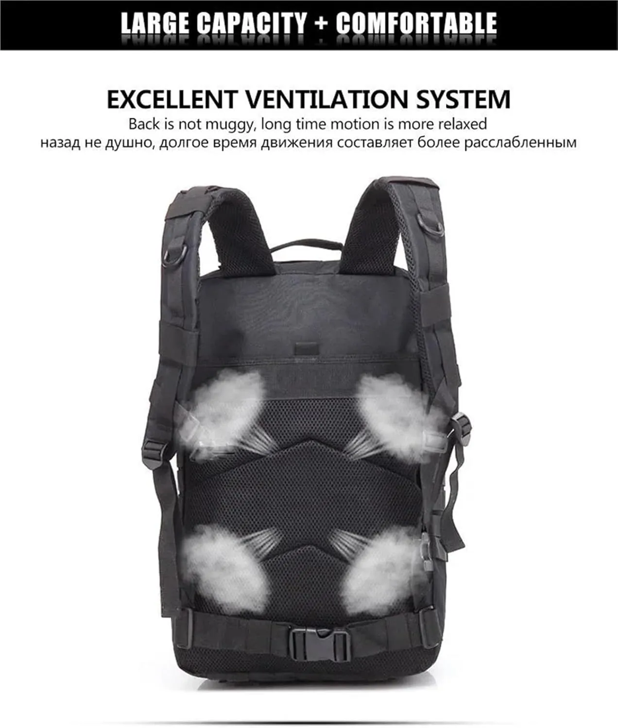 30L Tactical Backpacks Man Traveling Bags Survival Outdoor 3P Assault Pack EDC Molle Pack Hiking Trekking Hunting Bag(CAMO)