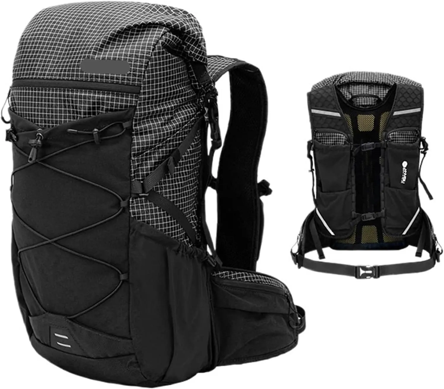 30L Ultralight Camping Hiking Backpack Daypack Travel Bag For Outdoor Trekking Climbing Cycling Mountaineering Rucksack(Black)