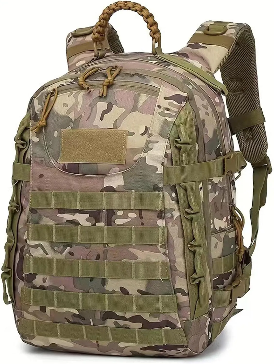 35L 1000D Nylon Camping Backpack Waterproof Trekking Fishing Hunting Bag Outdoor Tactical Molle Climbing Rucksack Bag (CP)