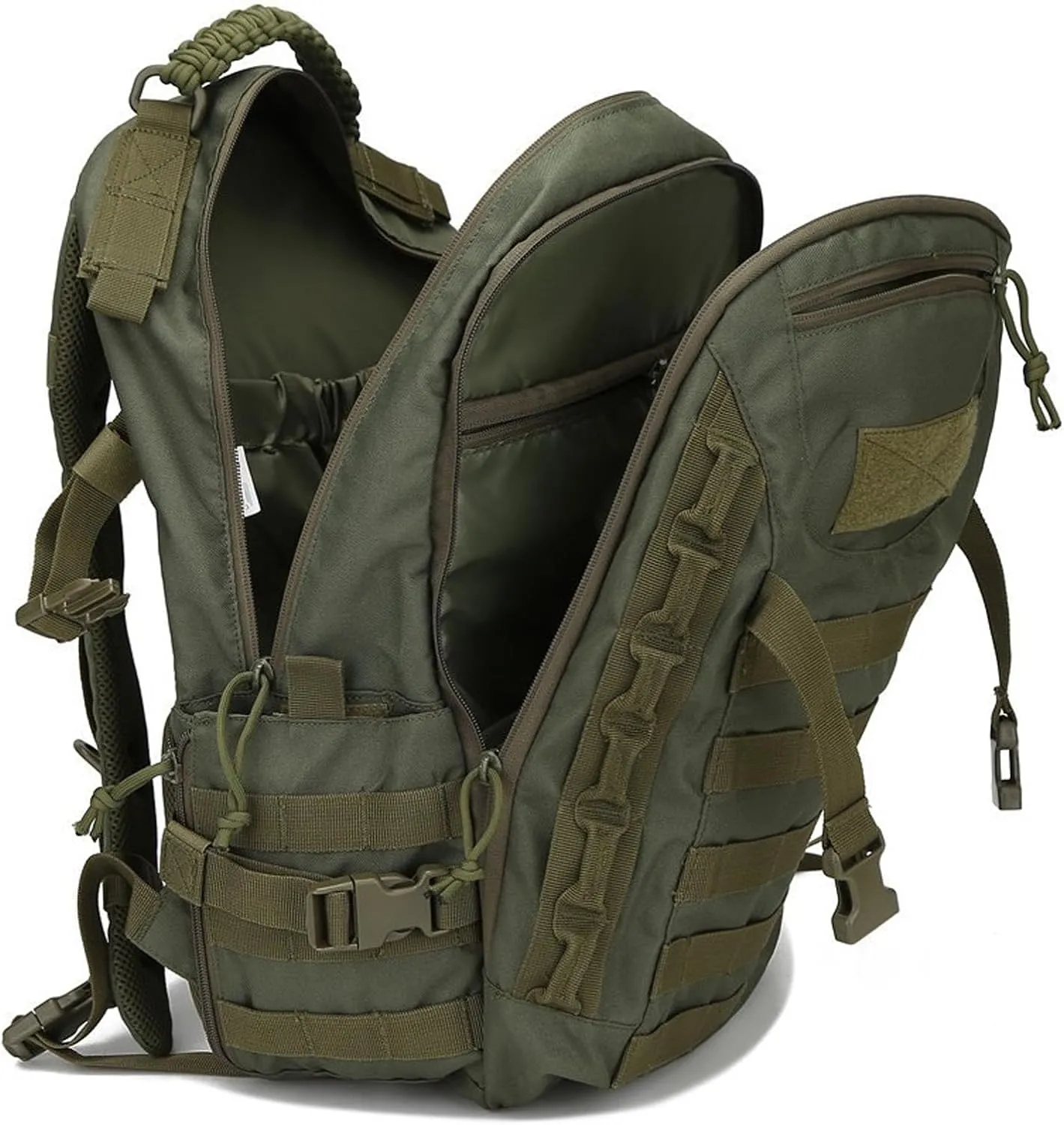 35L 1000D Nylon Camping Backpack Waterproof Trekking Fishing Hunting Bag Outdoor Tactical Molle Climbing Rucksack Bag (CP)