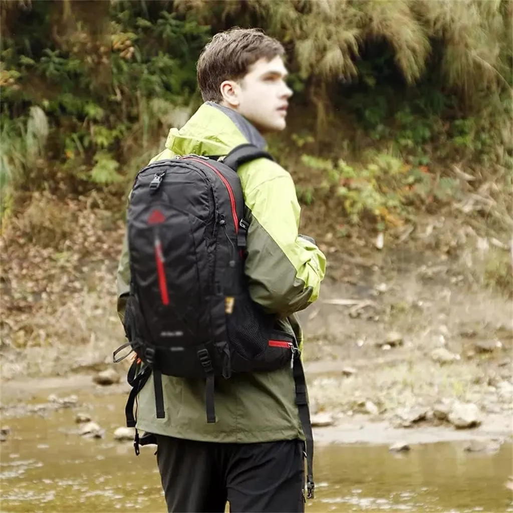 38L Mountaineering Sports Backpack Mountaineering Travel Bag Leisure Outdoor Hiking Rucksack(A)