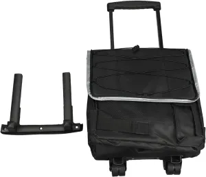 43L Professional Rolling Cooler Bag, Impermeable Ox Cloth Leakproof Insulated Food Storage for Camping Outdoor Picnic Black