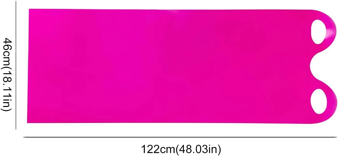 48 Inch Snow Sled for Kids,Plastic Thickened Lightweight Snow Sleds with Handles,Roll Up Durable Flexible Snowboard Winter Downhill Sprinter Sledding for Outdoor Grass Sand Beach Snow