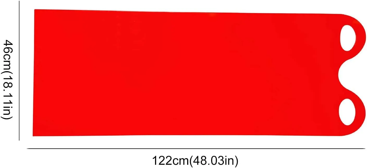 48 Inch Snow Sled,Plastic Lightweight Thickened Snow Sleds with Handles,Durable Flexible Roll Up Snow Board Winter Downhill Sprinter Sledding for Grass Beach Outdoor Sand Sand