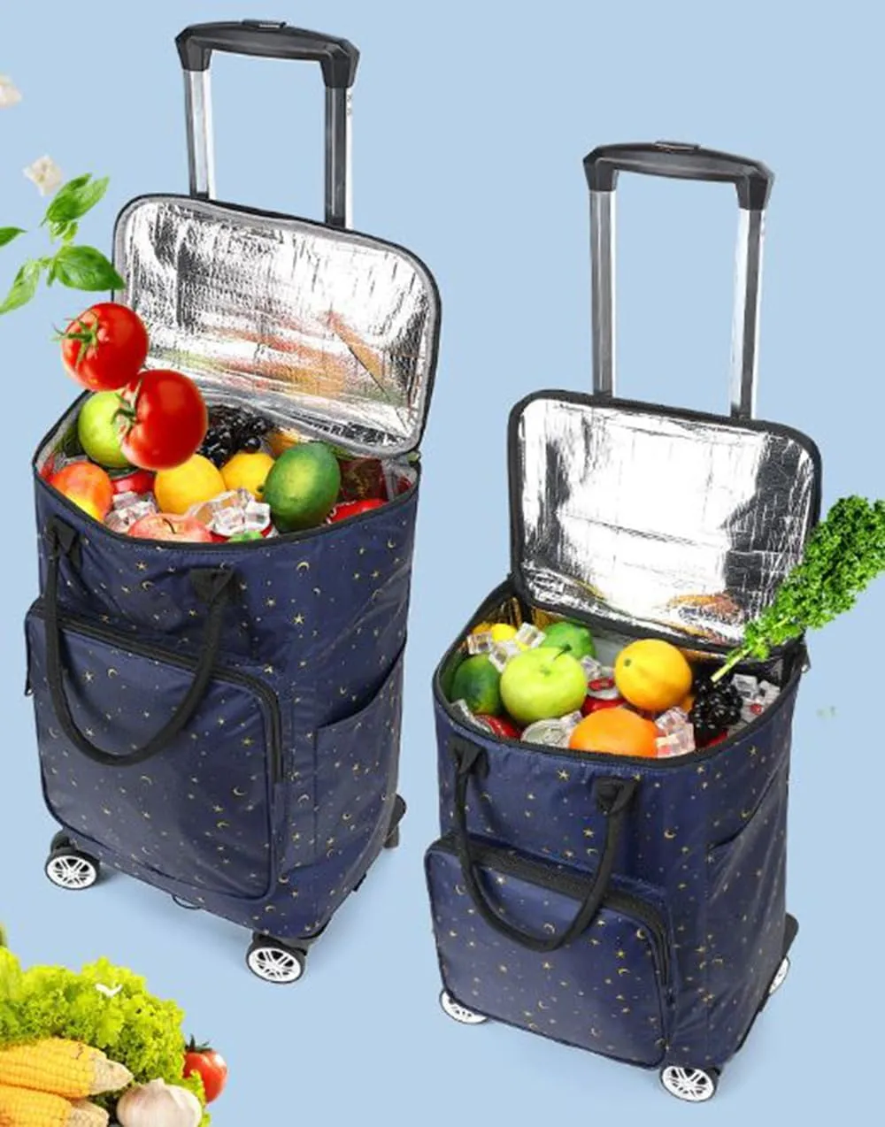 5-Wheeled Household Foldable and Detachable Shopping cart（YT5J）