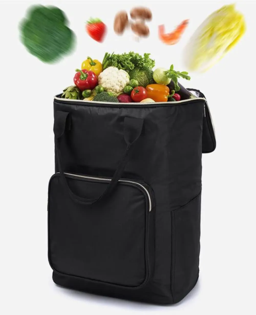 5-Wheeled Household Grocery, Small Pull cart, Folding Rod Shopping cart（K5）