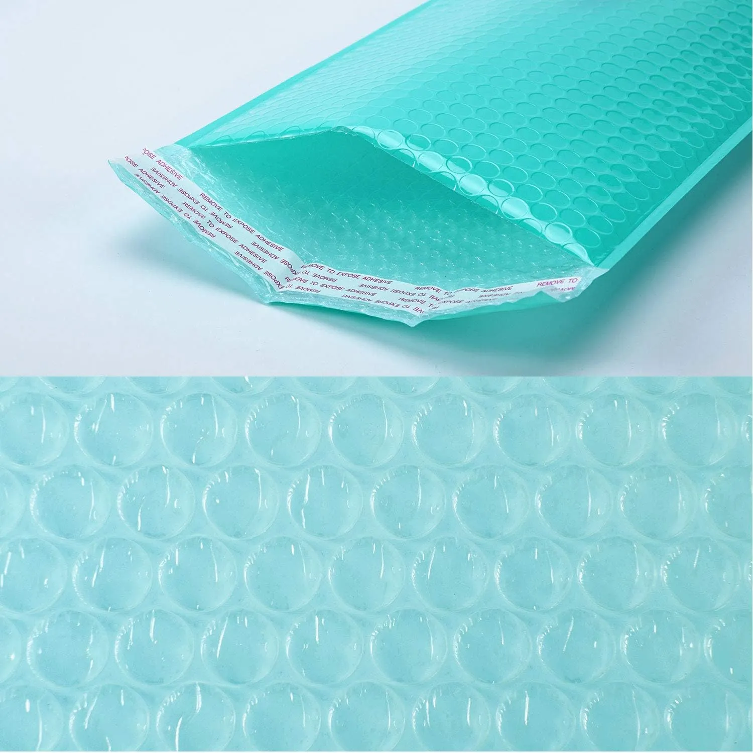 50 Pcs 180 x 260mm A4 Poly Teal Bubble Mailers Padded Envelopes Shipping Bags with Waterproof and Self Seal Strip for Shipping mailing Package