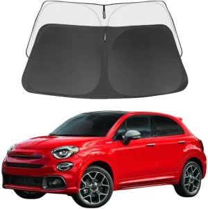 500X 500L 124 Model Custom Windshield Sun Shade for Fi-at 500X 500L 124 Model 2010-2025 Front Window Sunshade Sun Visor 240T Shade Blocks UV Rays Car Accessories
