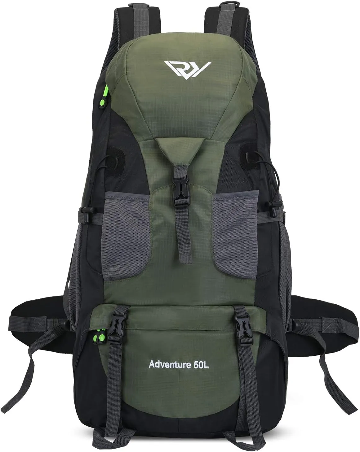 50L Hiking Backpack, Waterproof Lightweight Daypack for Outdoor Camping Travel