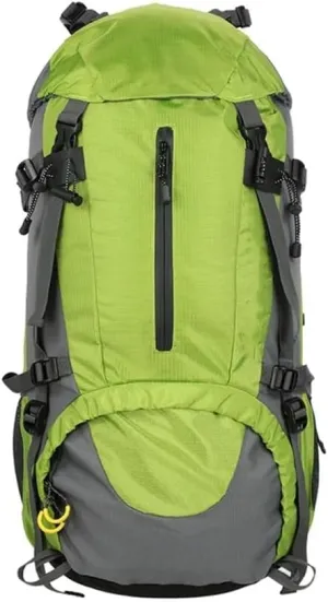 50L Waterproof Climbing Bag with Rain Cover Nylon Rucksack Outdoor Sport Backpacking Camping Travel Trekking Bag