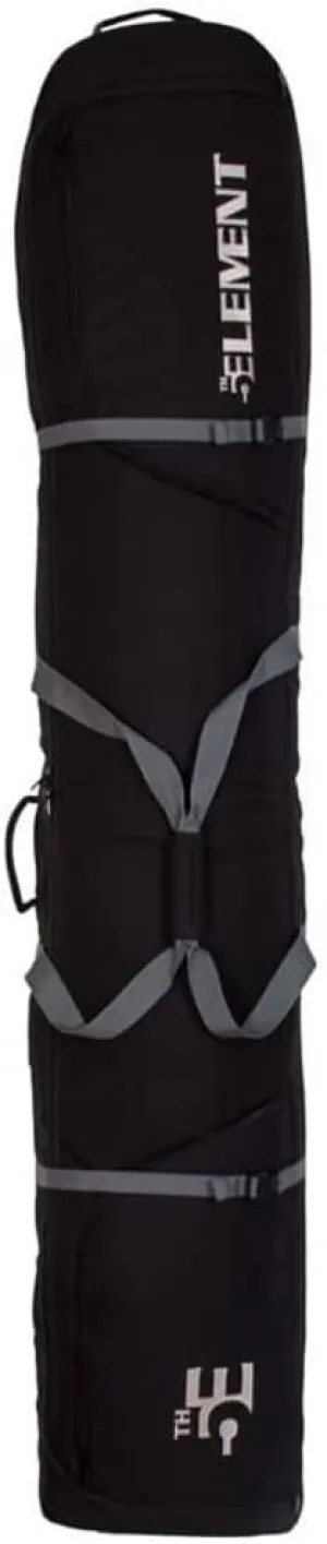5th Element Padded Ski Bag with Padded Protection for Downhill, Slalom, and Cross Country Skis with Heavy-Duty Carry Handles, Easy-Pull Rolling Wheels, Compression Straps, and Pockets