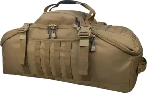 60L 80L Camping Backpacks Men Tactical Backpack Molle Hiking Travel Climbing Rucksack Sports Gym Duffel Bag(Brown,X-Large)