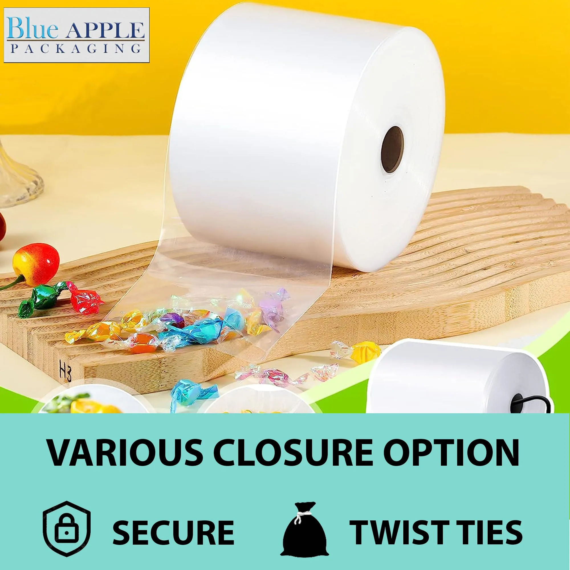 8 inch x 1450ft Poly Tubing Roll 3 Mil LDPE Low Density