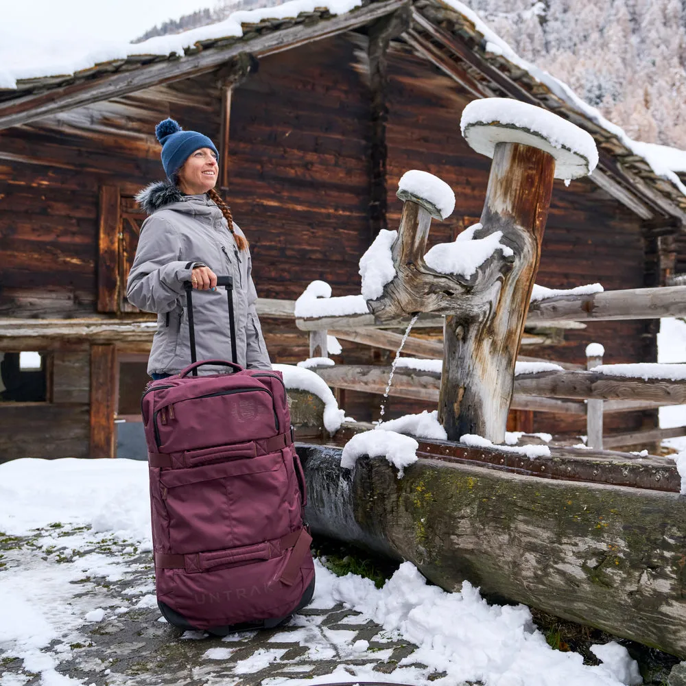 85L Split Roller Wheeled Bag (Burgundy)