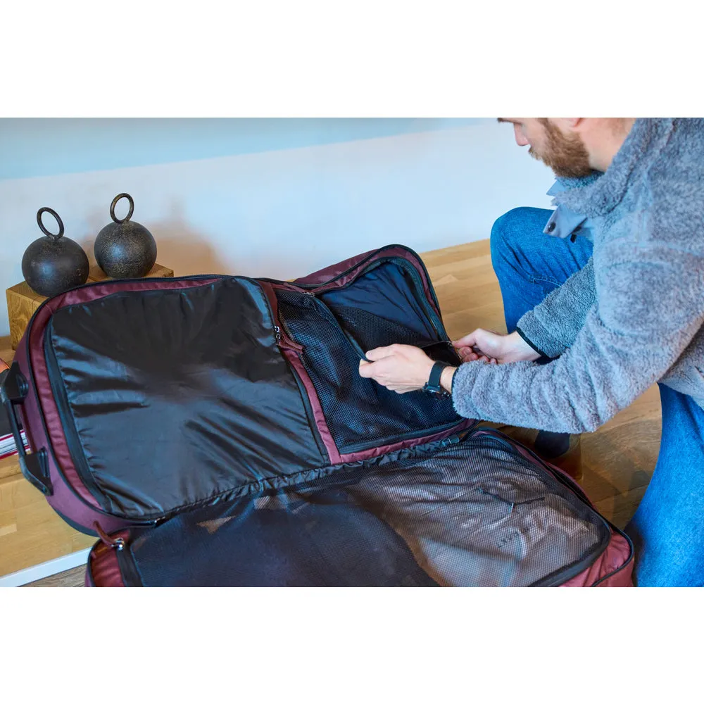 85L Split Roller Wheeled Bag (Burgundy)