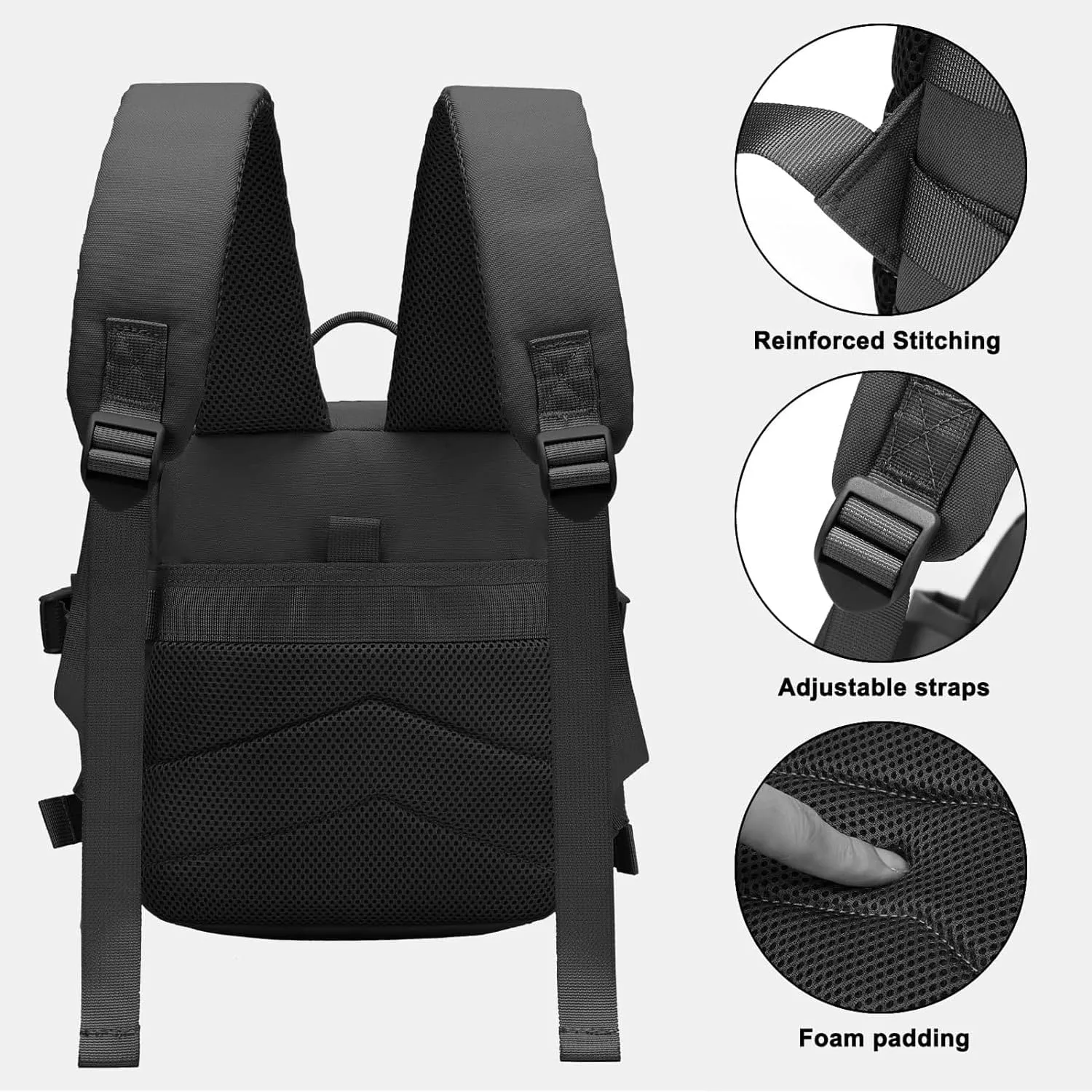9L Mini Tactical Backpack Men Women Small Assault Rucksack Water-proof GYM Hiking Bug Out Bag with molle attachments (Gray)