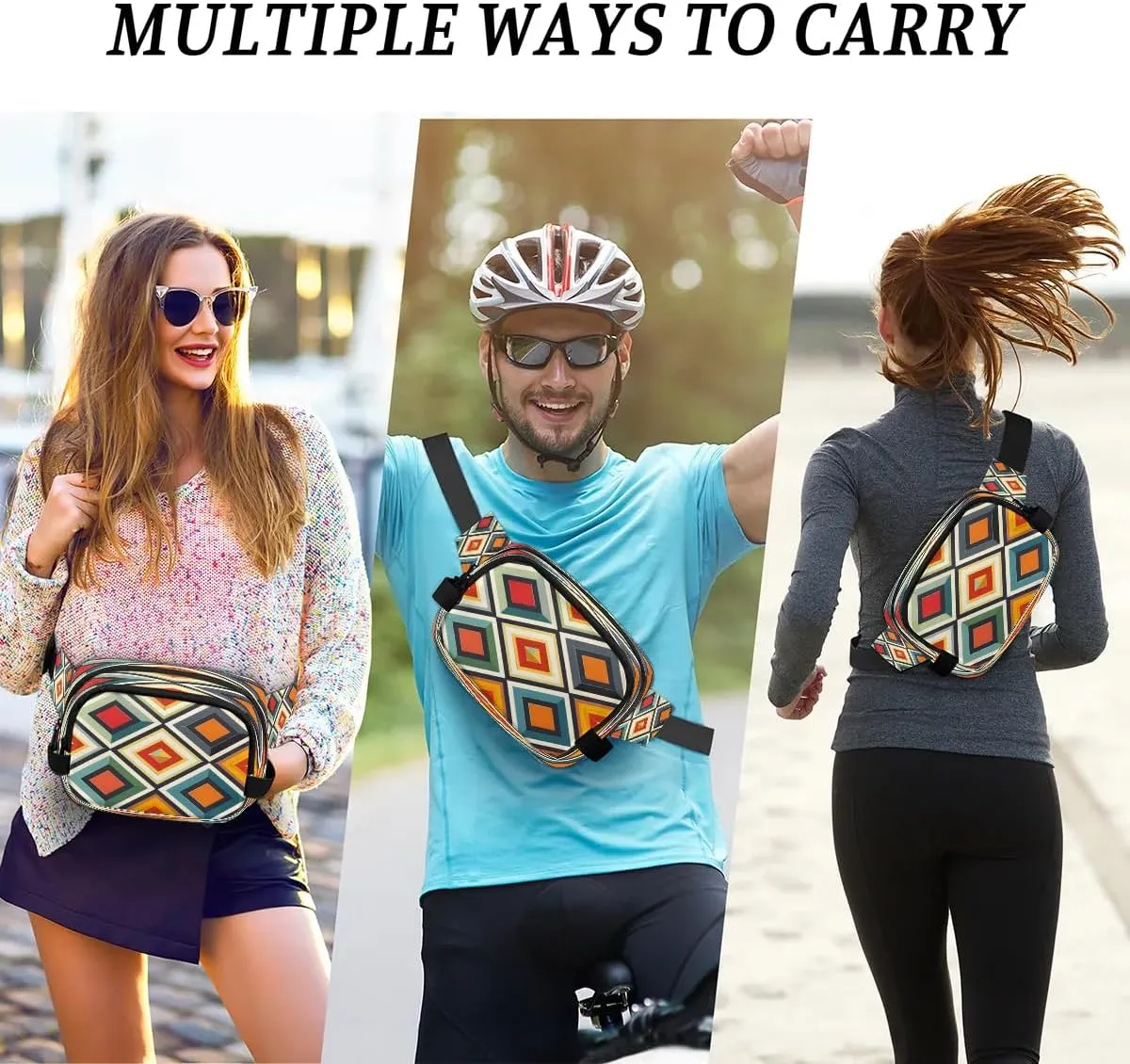 Abstraction Texture Fanny Printings Fanny Packs for Women Men Waterproof Waist Bag with Adjustable Strap Belt Bag for Travel Running Hiking
