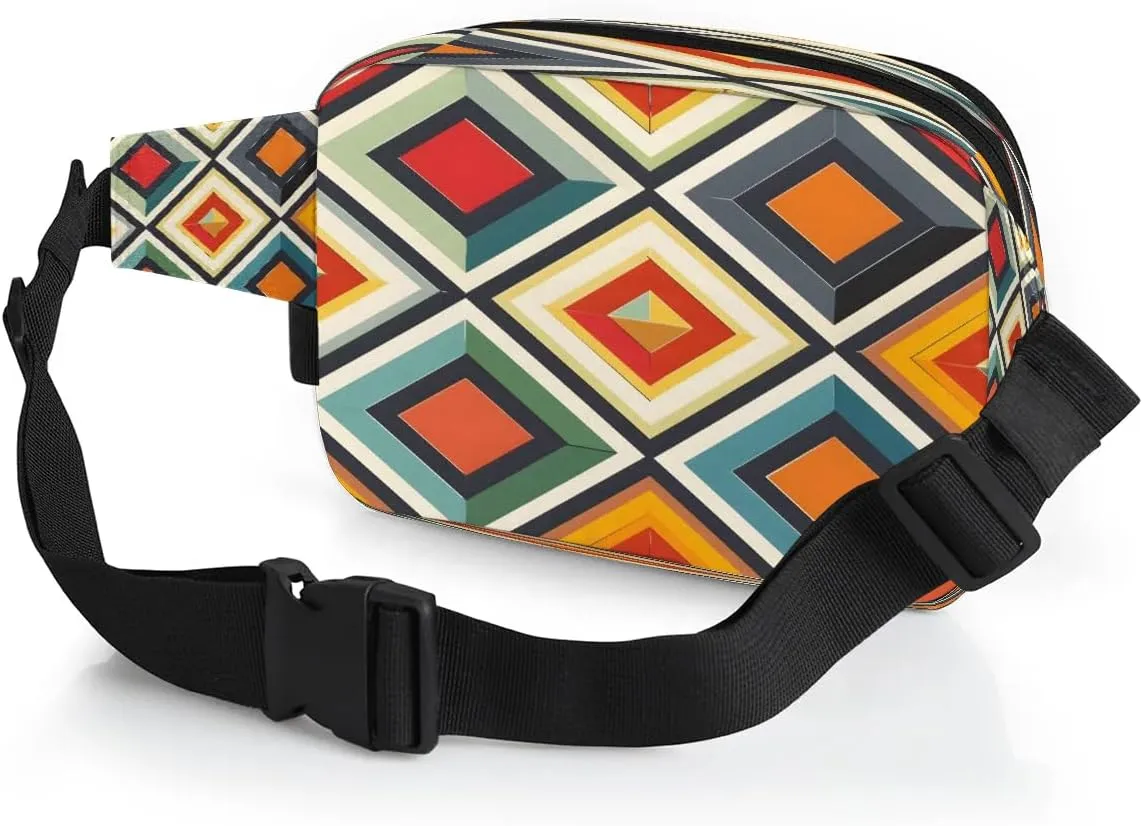 Abstraction Texture Fanny Printings Fanny Packs for Women Men Waterproof Waist Bag with Adjustable Strap Belt Bag for Travel Running Hiking