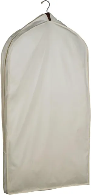 Acid-Free Muslin Suit Garment Bag 42''| Includes Padded Strut Hanger for Archival Storage | Storage for Garments
