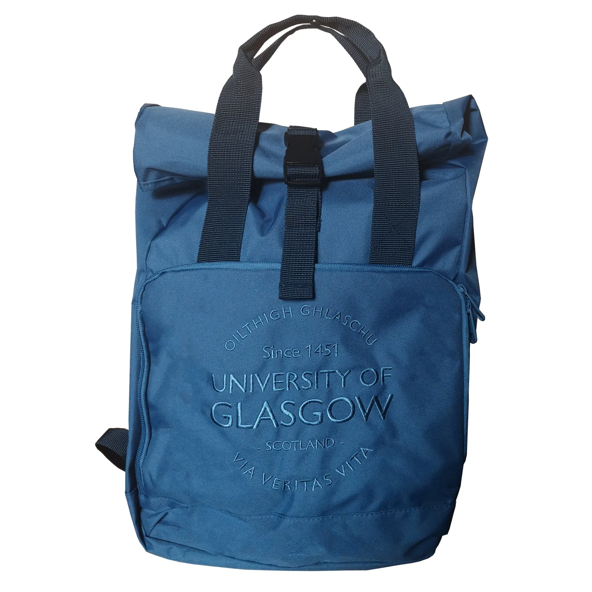 Airforce Blue Roll Top Backpack