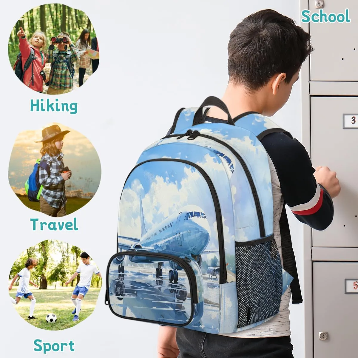 Airplane Carry on Travel Backpack for Women Men Water resistant Lightweight Rucksack Backpack for Weekender Casual Work Hiking Airplane