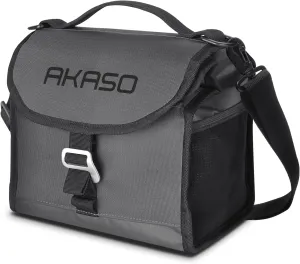 AKASO Insulated Cooler Lunch Bag Packable Lunch Box 12 Can Cooler Bag with Adjustable Shoulder Strap for Office Picnic, Dark Gray
