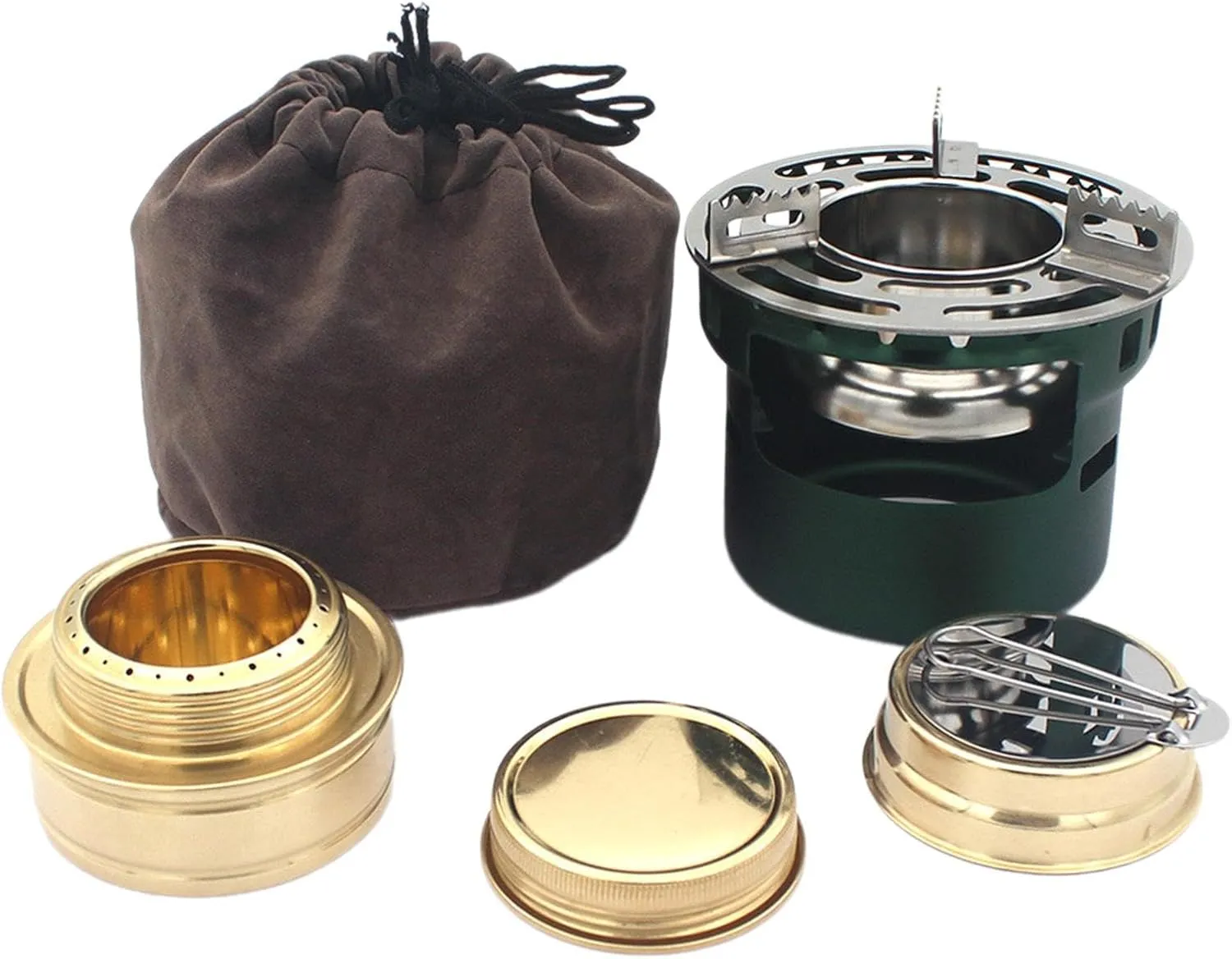 Alcohol Stove Alcohol Furnace with Storage Bag Compact Stable Spirit Burner Camping Stove for Camping Outdoor BBQ Accessory