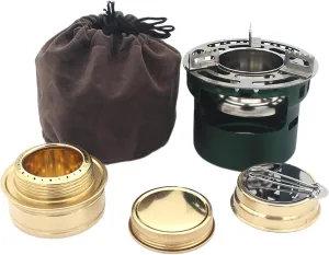 Alcohol Stove Alcohol Furnace with Storage Bag Compact Stable Spirit Burner Camping Stove for Camping Outdoor BBQ Accessory