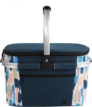 ALLCAMP Insulated Cooler Bag Portable Collapsible Picnic Basket Cooler with Sewn in Frame (Medium Graffiti Pattern)